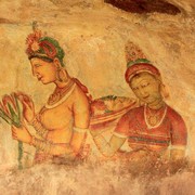 Sri Lanka - Sigiriya fresco painting 01