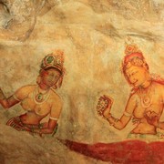 Sri Lanka - Sigiriya fresco painting 02