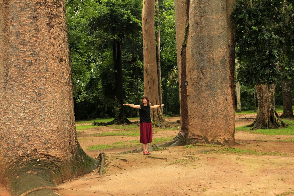 Sri Lanka - Paula in Peredeniya Botanical Garden