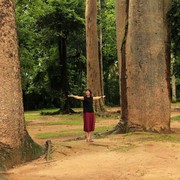 Sri Lanka - Paula in Peredeniya Botanical Garden