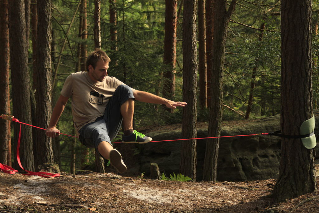 Czechia - slackline in Adrspach-Teplice rocks 66