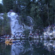 Czechia -  Adrspach lake - Marian Varga concert 07