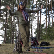 Czechia - slackline walking in Kozelka 02