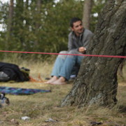 Czechia - slackline walking in Kozelka 03