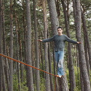 Czechia - slackline walking in Kozelka 08