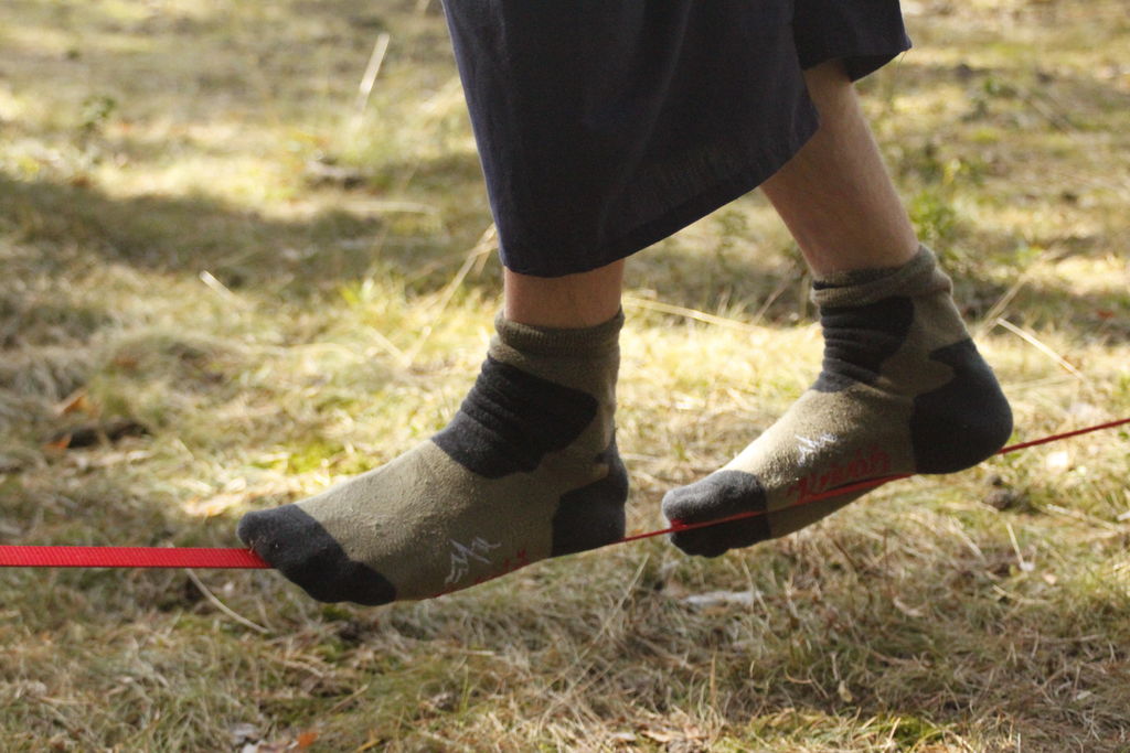 Czechia - slackline walking in Kozelka 11