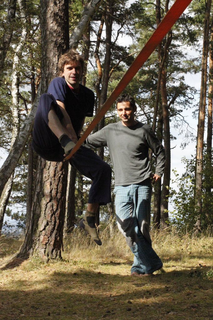 Czechia - slackline walking in Kozelka 12