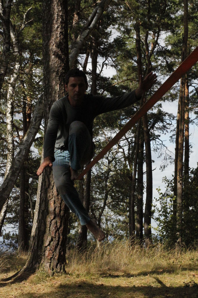 Czechia - slackline walking in Kozelka 13