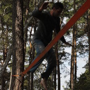 Czechia - slackline walking in Kozelka 14