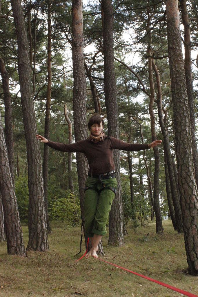 Czechia - slackline walking in Kozelka 16