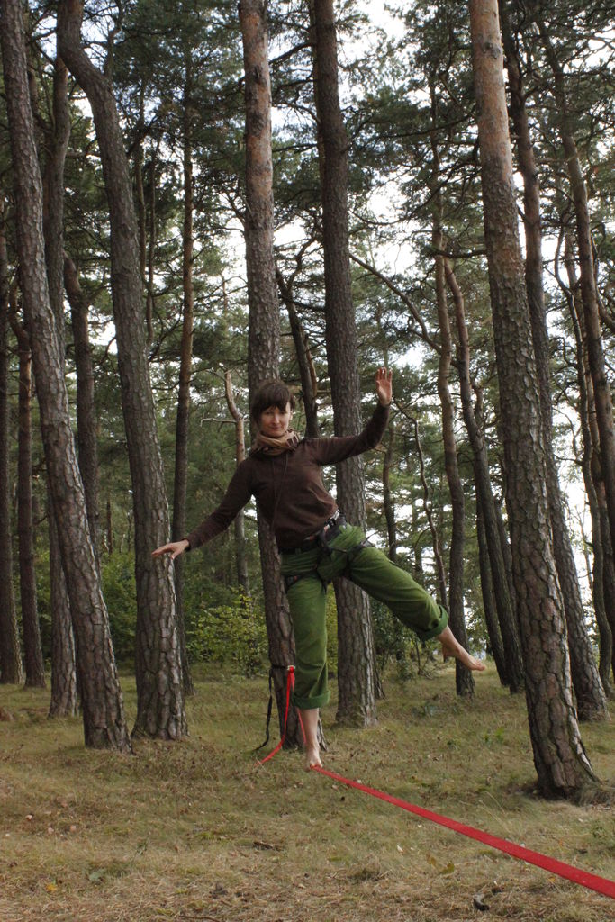 Czechia - slackline walking in Kozelka 17