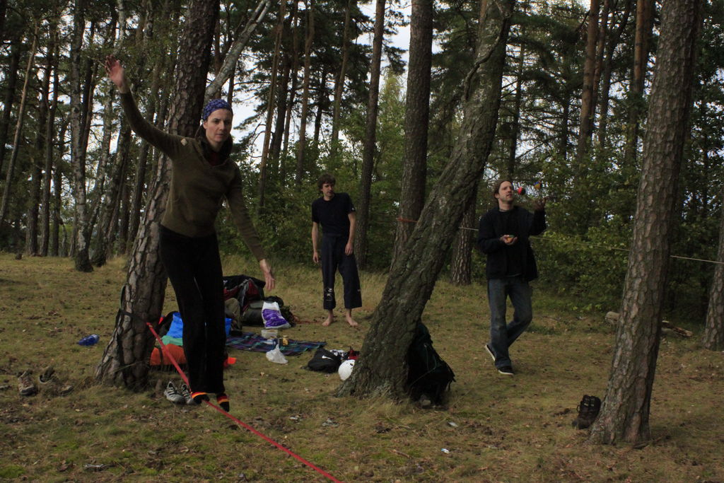 Czechia - slackline walking in Kozelka 19