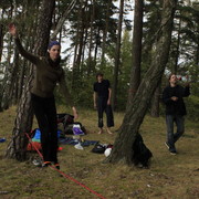 Czechia - slackline walking in Kozelka 19