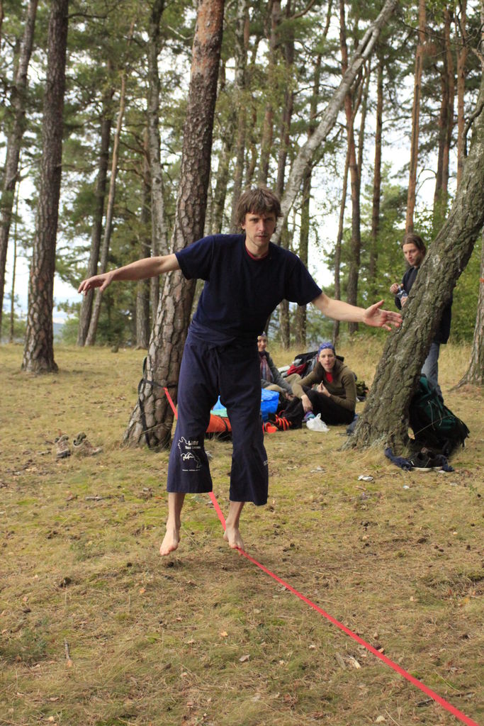 Czechia - slackline walking in Kozelka 20