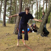 Czechia - slackline walking in Kozelka 20