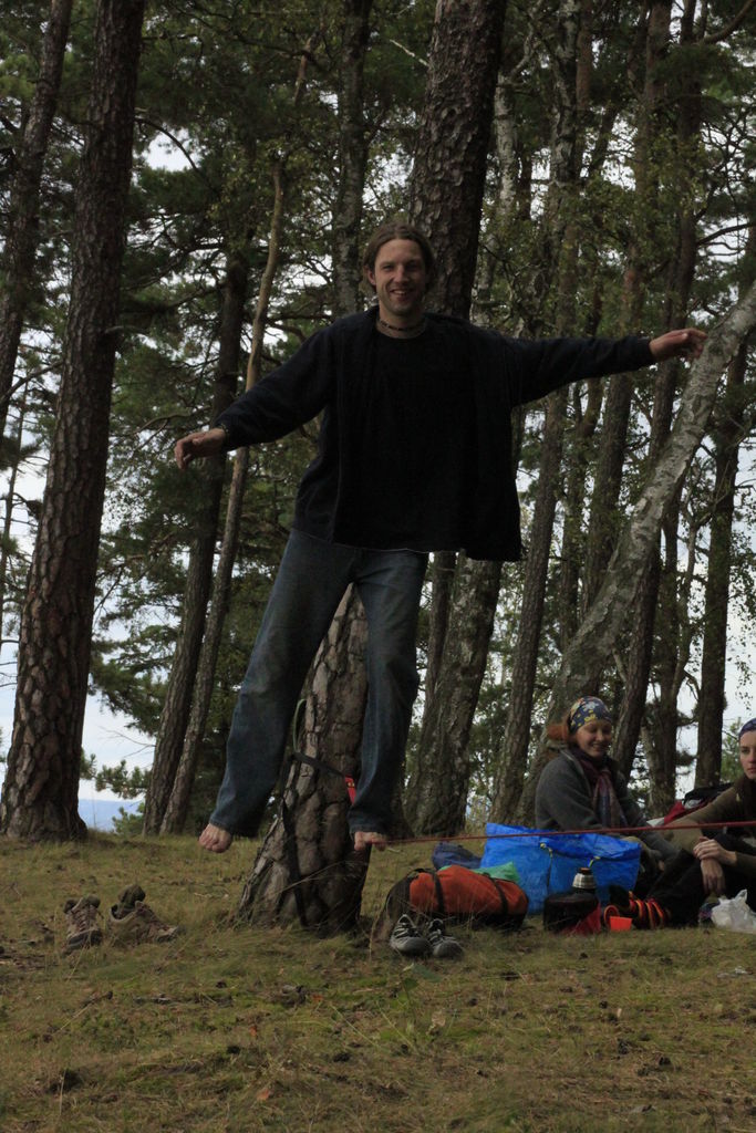 Czechia - slackline walking in Kozelka 21