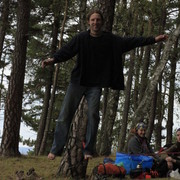 Czechia - slackline walking in Kozelka 21