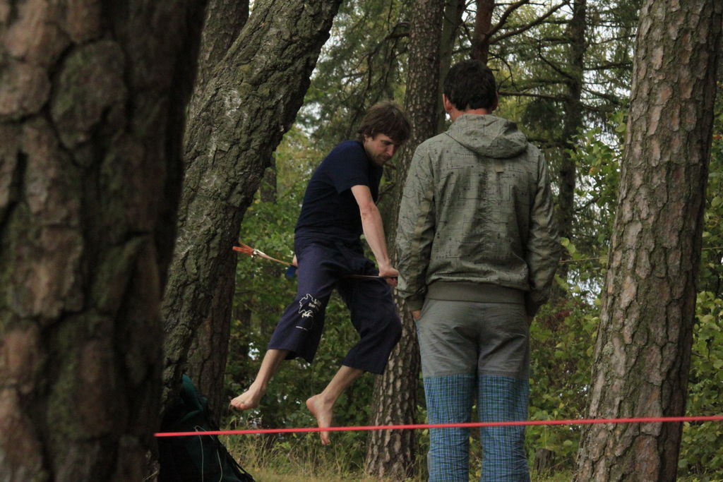 Czechia - slackline walking in Kozelka 22