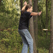 Czechia - slackline walking in Kozelka 27