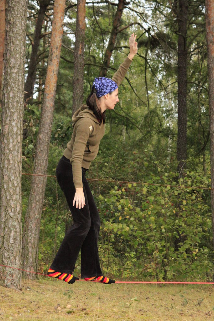 Czechia - slackline walking in Kozelka 29