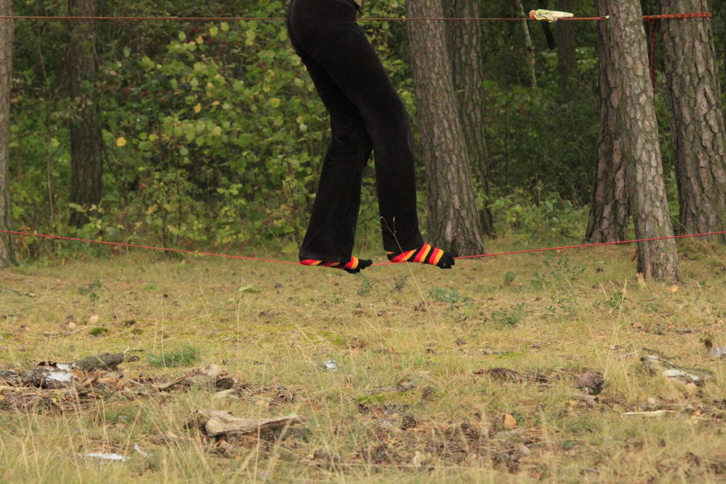 Czechia - slackline walking in Kozelka 30