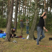 Czechia - slackline walking in Kozelka 31