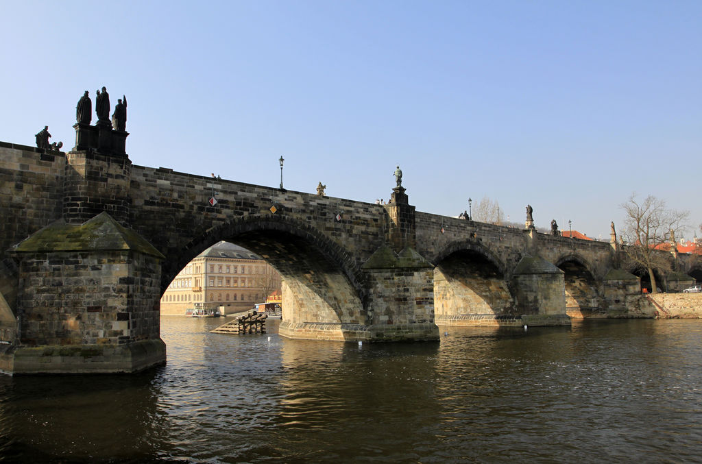 Czechia - Prague - Charles Bridge from a boat 01