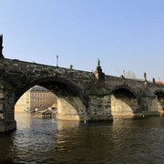 Czechia - Prague - Charles Bridge from a boat 01