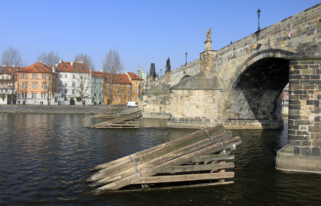 Czechia - Prague - Charles Bridge from a boat 02