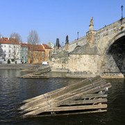 Czechia - Prague - Charles Bridge from a boat 02
