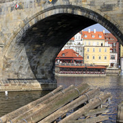 Czechia - Prague - Charles Bridge from a boat 03