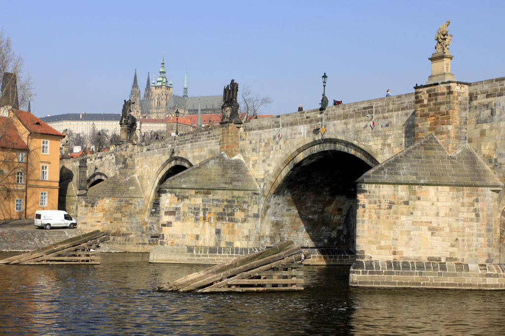 Czechia - Prague - Charles Bridge from a boat 04