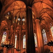 Spain -  inside the Barcelona Cathedral 01