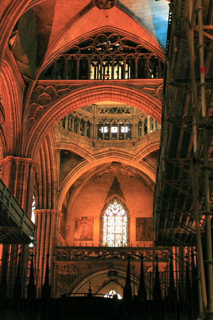 Spain -  inside the Barcelona Cathedral 05