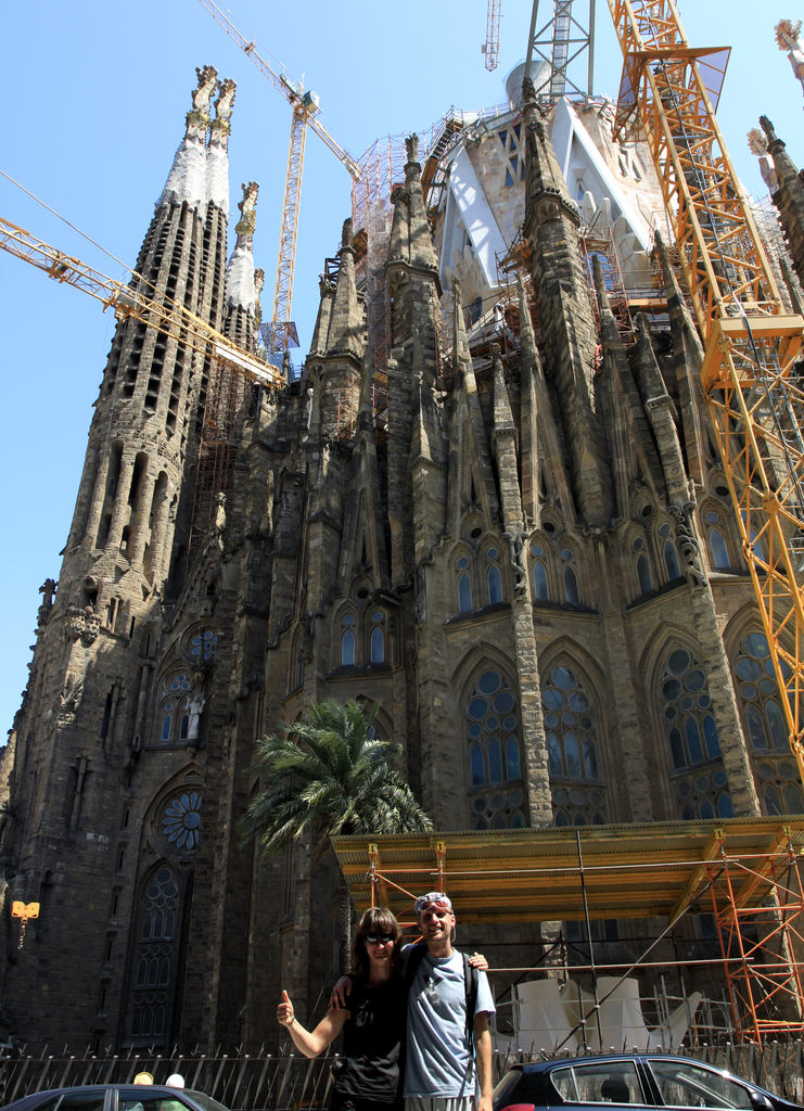 Spain - Barcelona - in front of The Sagrada Familia