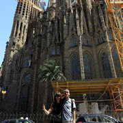 Spain - Barcelona - in front of The Sagrada Familia