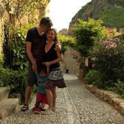 Spain - Rosa, Peter and John in Tossa de Mar 03