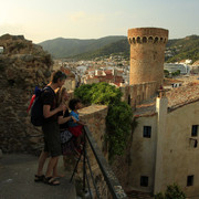 Spain - Rosa, Peter and John in Tossa de Mar 04