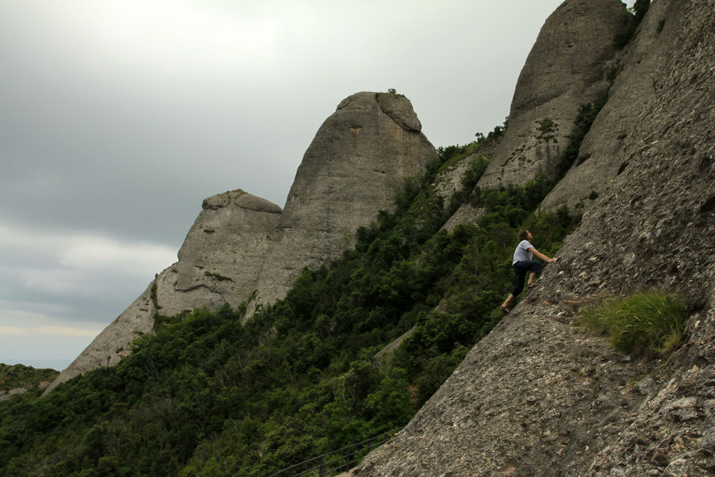 Spain - Montserrat - Brano climbing Badalona on Gorro Frigi