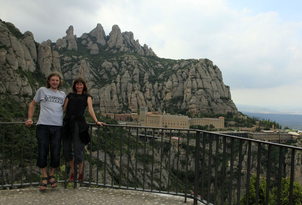 Spain - Brano and Paula in Montserrat