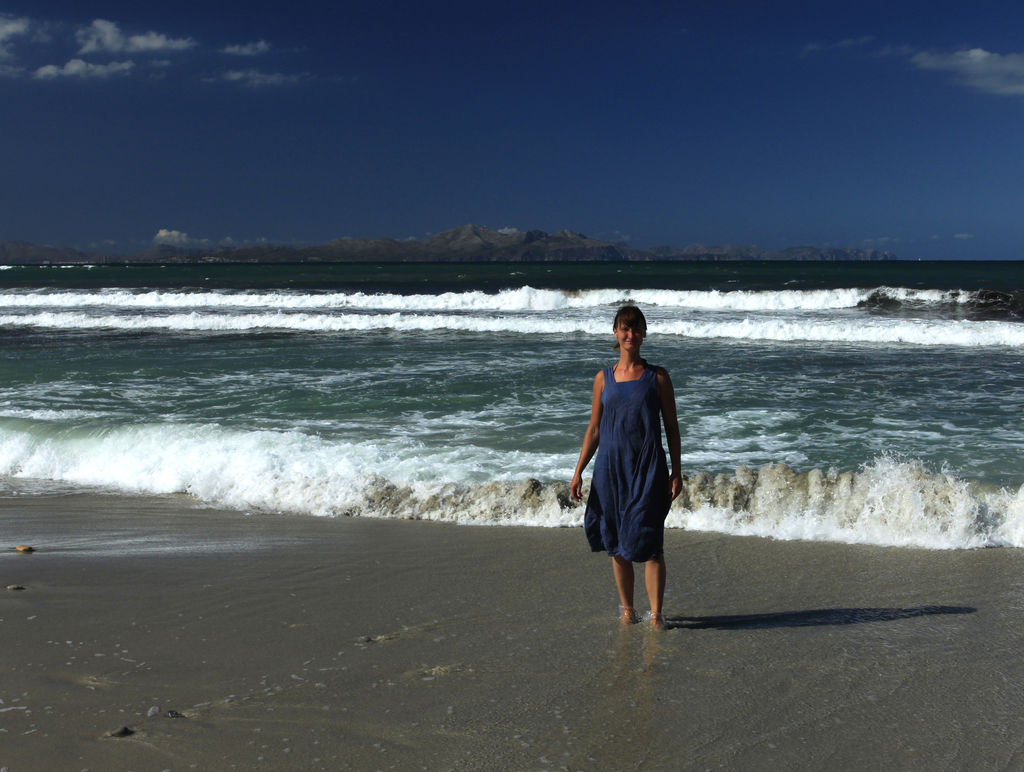 Mallorca - Colonia de Sant Pere - Paula at Sa Canova beach