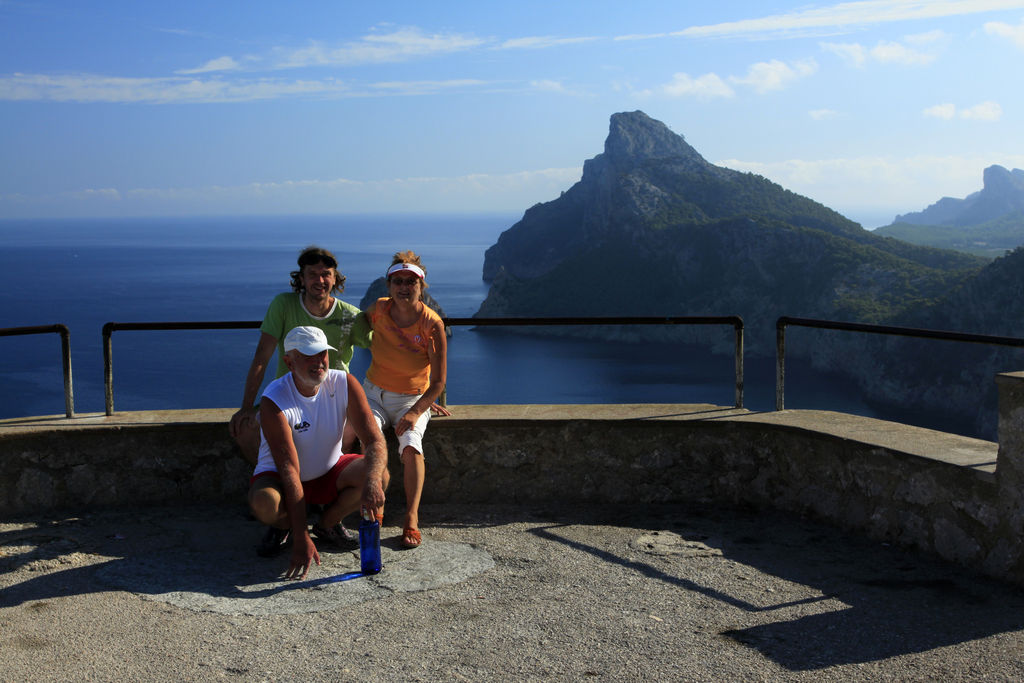 Mallorca - Sobotkovci at Formentor viewpoint