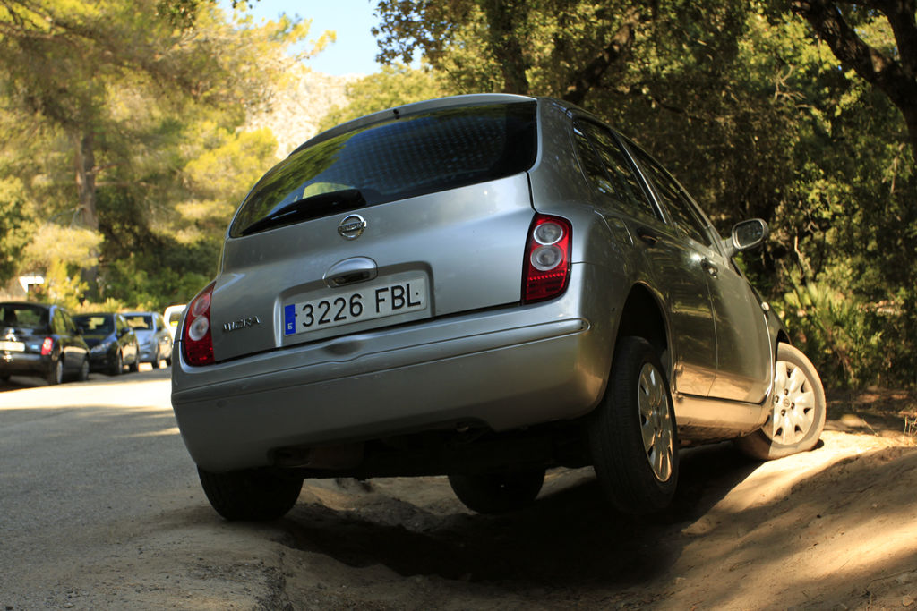 Mallorca - parking at Formentor Platja