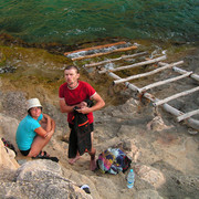 Mallorca - Formentor - Bea and Murfy at Cala Figuera