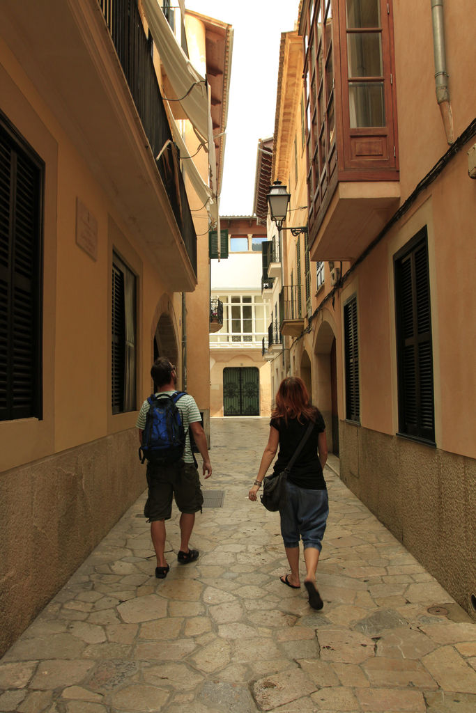 Mallorca - narrow streets of Palma