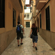 Mallorca - narrow streets of Palma