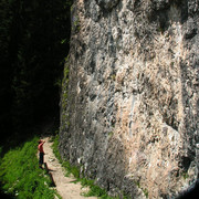 Italian Dolomites - climbing wall near Cortina d'Ampezzo