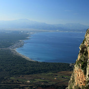 Mallorca - a view of Sa Canova beach from Mont Ferrutx