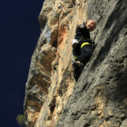 Mallorca - Martajn climbing in Alaro 01