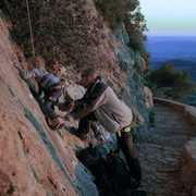 Mallorca - Adrian climbing in Alaro 01